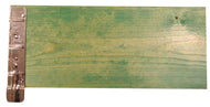 Kragsida, grön 195 mm hög, galvade beslag